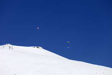 Image showing Sky gliding in mountains