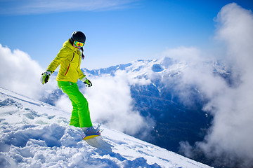 Image showing Snowboarder