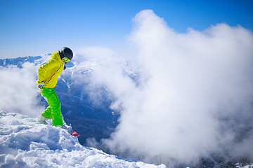 Image showing Snowboarder