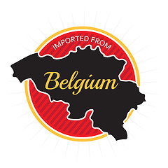 Image showing Imported from Belgium Label