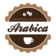 Image showing Vintage Arabica Coffee Label