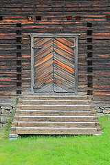 Image showing Entrance Door to Petajavesi Old Church, Finland 