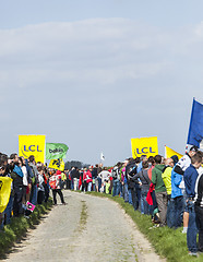 Image showing Road of Paris Roubaix Cycling Race