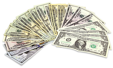 Image showing Many Dollars banknotes