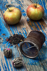 Image showing fruit custard varieties of tea