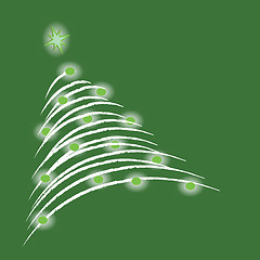 Image showing Christmas tree illustration