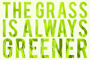 Image showing Grass is Always Greener