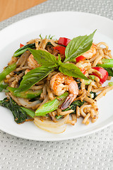 Image showing Tasty Thai Shrimp Stir Fry