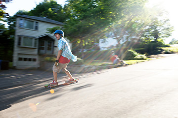 Image showing Longboarding Lifestyle Photoshoot