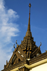 Image showing asia    in  bangkok sunny  temple abstract    and  colors religi