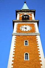 Image showing olgiate olona and church tower bell sunny day 