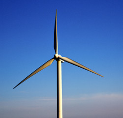 Image showing in  isle of lanzarote   spain africa wind turbines  sky 