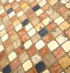 Image showing in  borghi  street   abstract   pavement of a curch and marble