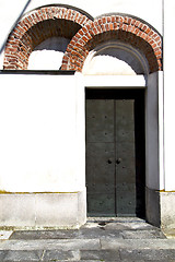 Image showing caiello  abstract   rusty   door curch  closed  italy  lombardy 