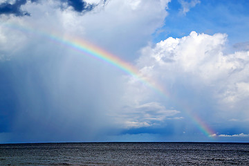 Image showing rainbow and the cloud abstract   south china sea