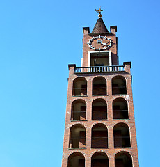 Image showing in castellanza   abstract     and church tower bell sunny day 