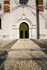 Image showing  italy  lombardy    in  the varano borghi   old   church  closed