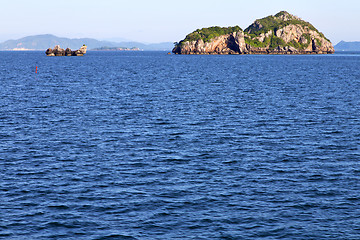 Image showing   asia  myanmar  lomprayah    isle   rocks  