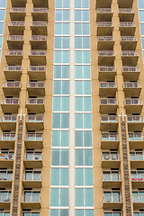 Image showing balconies array on an apartment building