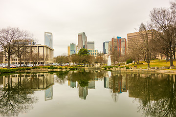 Image showing overcast weather over charlotte nc skyline