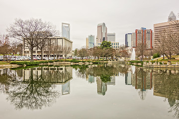 Image showing overcast weather over charlotte nc skyline