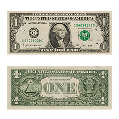 Image showing Dollar note 1 Dollar