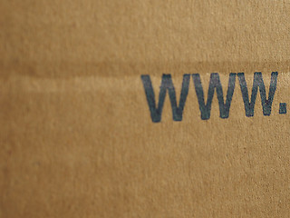 Image showing Brown corrugated cardboard www