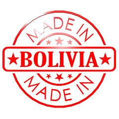 Image showing Made in Bolivia red seal