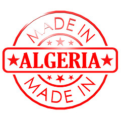 Image showing Made in Algeria red seal
