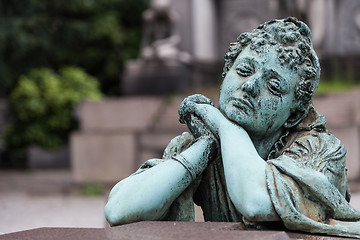 Image showing Old Cemetery statue