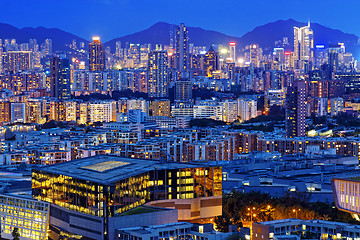 Image showing hong kong urban night