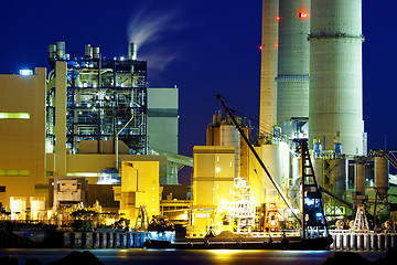 Image showing power station at night