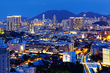 Image showing hong kong urban night