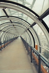 Image showing Glass conduit at Pompidou Centre in Paris France