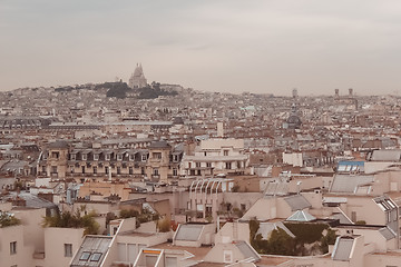 Image showing Paris. View of the city roofs.