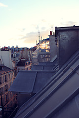 Image showing Paris. View of the city roofs.