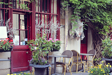 Image showing View on traditional parisian buildings in Paris, France.