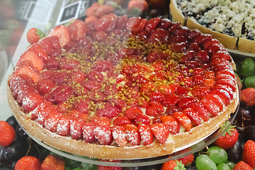 Image showing strawberry tart