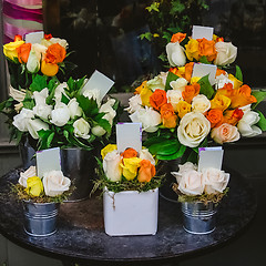 Image showing Flowers on street