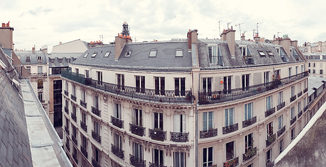 Image showing Paris. View of the city roofs.