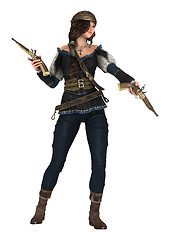 Image showing Female Pirate