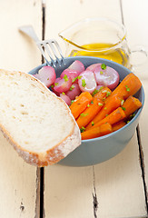 Image showing steamed  root vegetable on a bowl