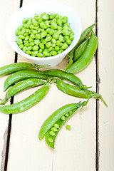 Image showing hearthy fresh green peas 