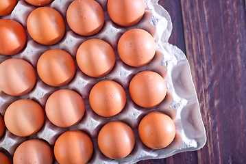 Image showing raw eggs