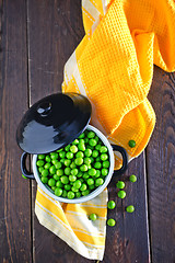 Image showing green peas