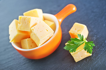 Image showing cheese cubes