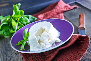 Image showing fresh ricotta