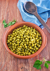 Image showing green peas