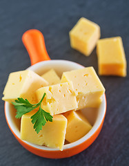 Image showing cheese cubes