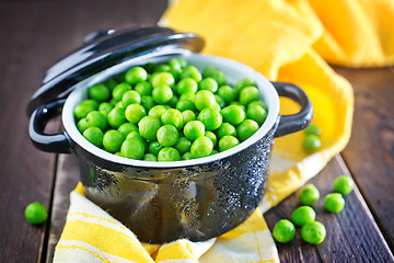 Image showing green peas